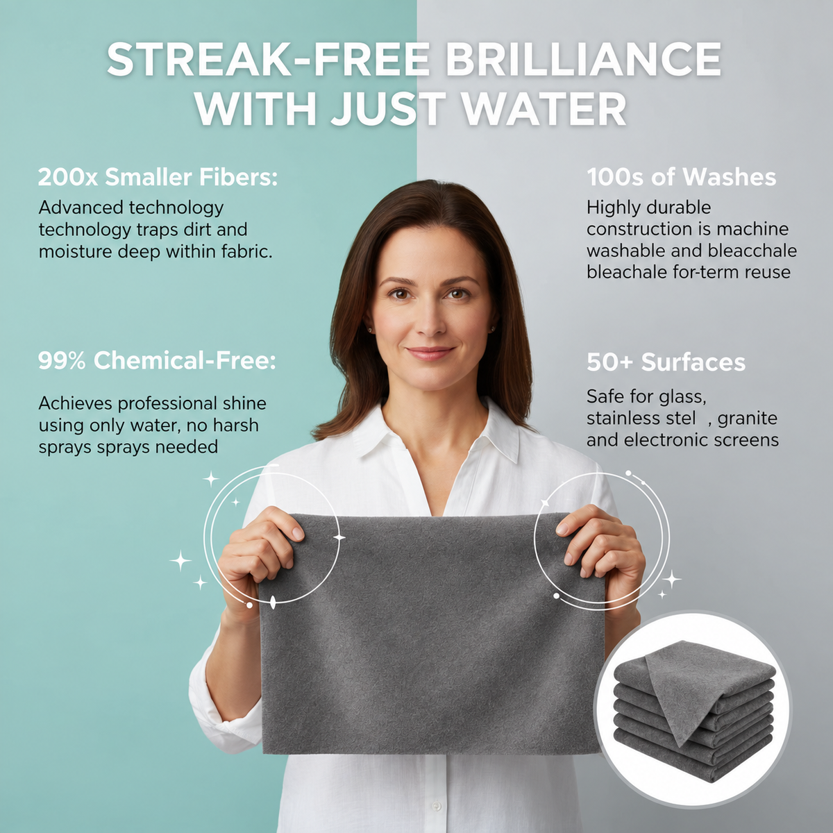 Brinora Magic Cleaning Cloth (5-Pack)